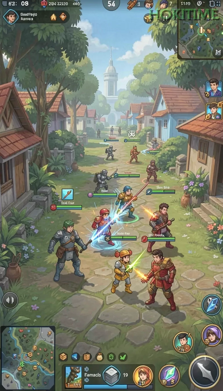 Galeri pratinjau visual hokitime build APK resmi terbaru
